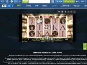 Virtuelles Kasino 1xbet