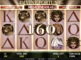 Tragaperras Divine Fortune en el casino de criptomoneda