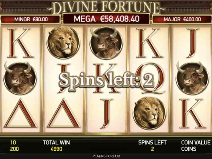 Where to play online game Divine Fortune