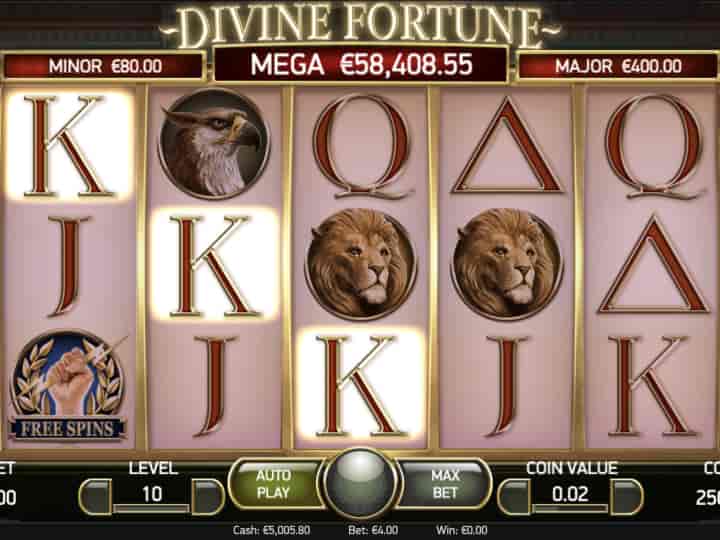Strategies and tactics in Divine Fortune game