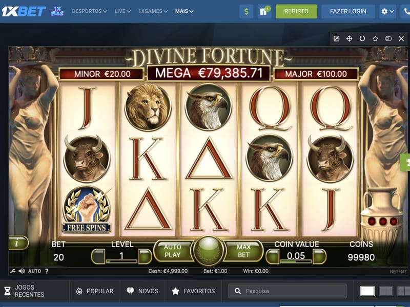 Jogo Divine Fortune 1xbet