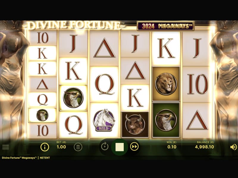 Jogar Divine Fortune Megaways em casino online para moedas criptográficas